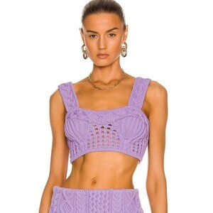 NWT AKNVAS Jodie Top in Purple size medium